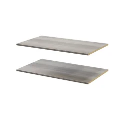 2 tablettes effet chêne grisé GoodHome Atomia L. 96,4 x P. 56,2 cm