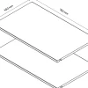 2 tablettes effet chêne grisé GoodHome Atomia L. 71,4 x P. 43,2 cm