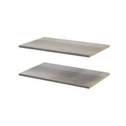 2 tablettes effet chêne grisé GoodHome Atomia L. 71,4 x P. 43,2 cm