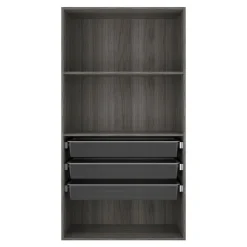 2 tablettes effet chêne grisé GoodHome Atomia L. 96,4 x P. 43,2 cm