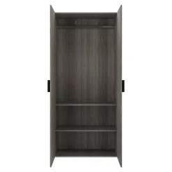 2 tablettes effet chêne grisé GoodHome Atomia L. 96,4 x P. 43,2 cm