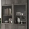 2 tablettes effet chêne grisé GoodHome Atomia L. 46,4 x P. 43,2 cm