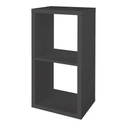 2 Étagères modulables 2 cubes avec 4 portes GoodHome Mixxit anthracite