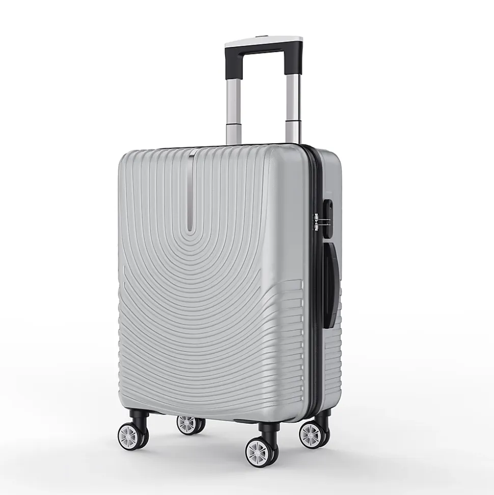 3 Tailles De Bagages à Coque Rigide Avec Serrure à Combinaison, Roulettes Pivotantes