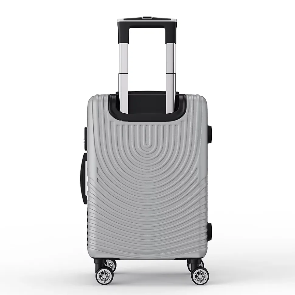 3 Tailles De Bagages à Coque Rigide Avec Serrure à Combinaison, Roulettes Pivotantes