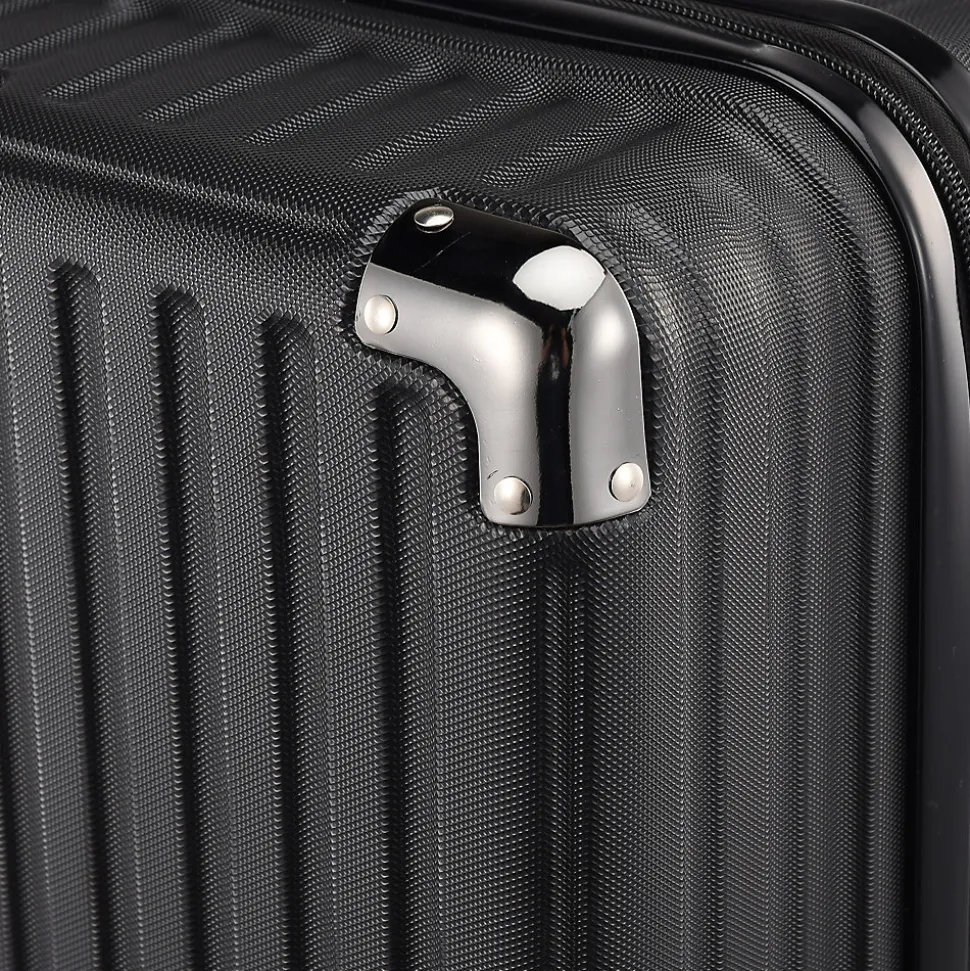 3 Tailles De Bagages à Coque Rigide Avec Serrure à Combinaison, Roulettes Pivotantes