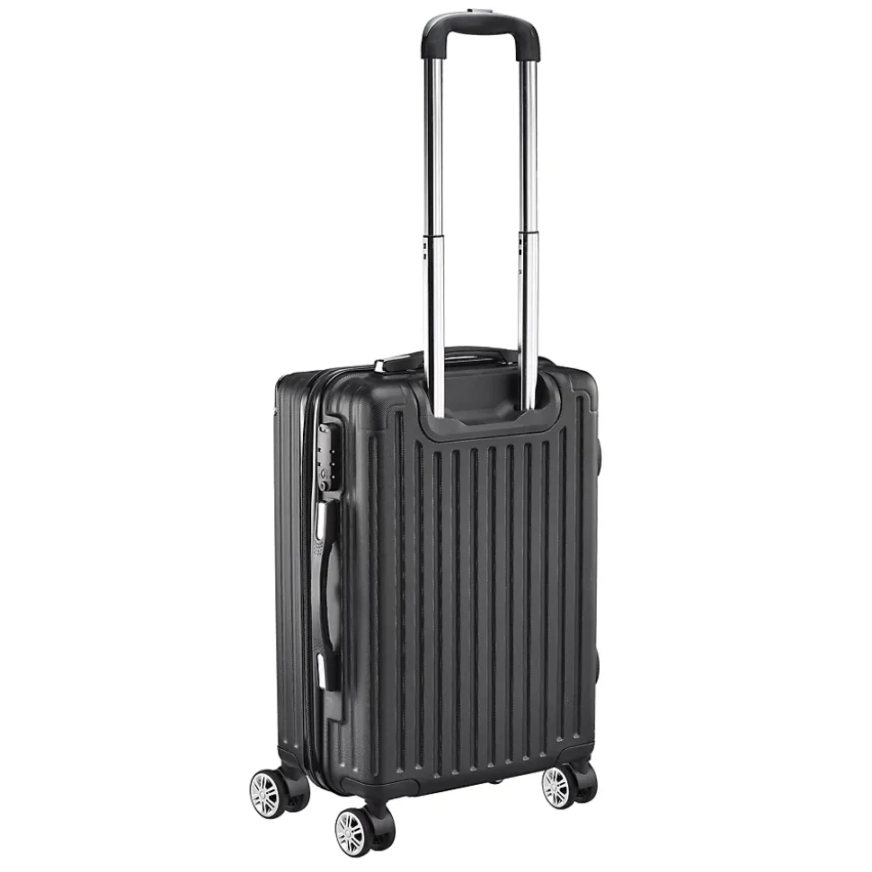 3 Tailles De Bagages à Coque Rigide Avec Serrure à Combinaison, Roulettes Pivotantes