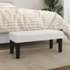 346633 vidaXL Banc Blanc 70x30x30 cm Similicuir.