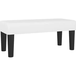 346633 vidaXL Banc Blanc 70x30x30 cm Similicuir.