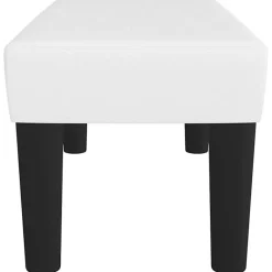 346633 vidaXL Banc Blanc 70x30x30 cm Similicuir.
