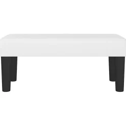 346633 vidaXL Banc Blanc 70x30x30 cm Similicuir.