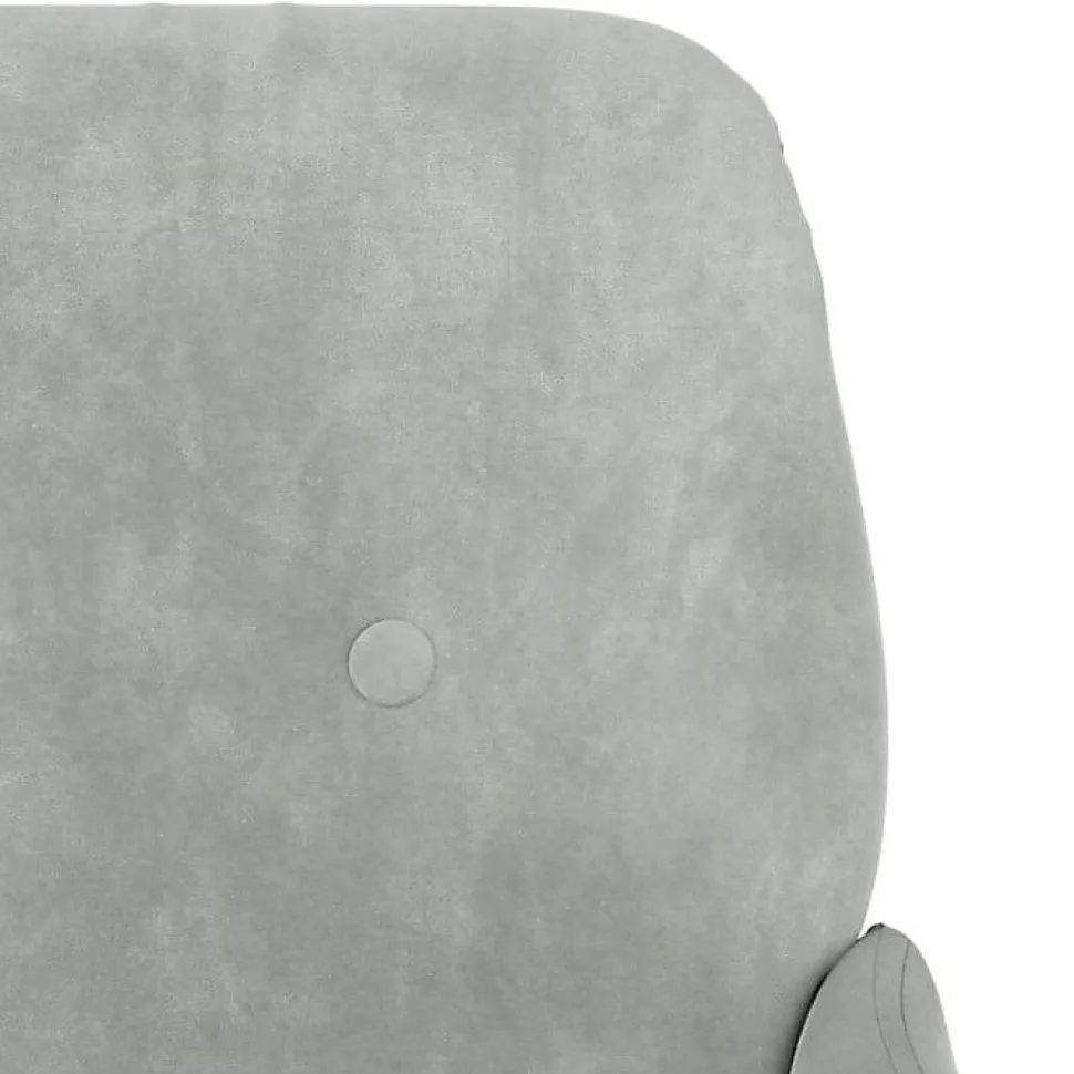 351414 vidaXL Banc Gris clair 108x79x79 cm Velours