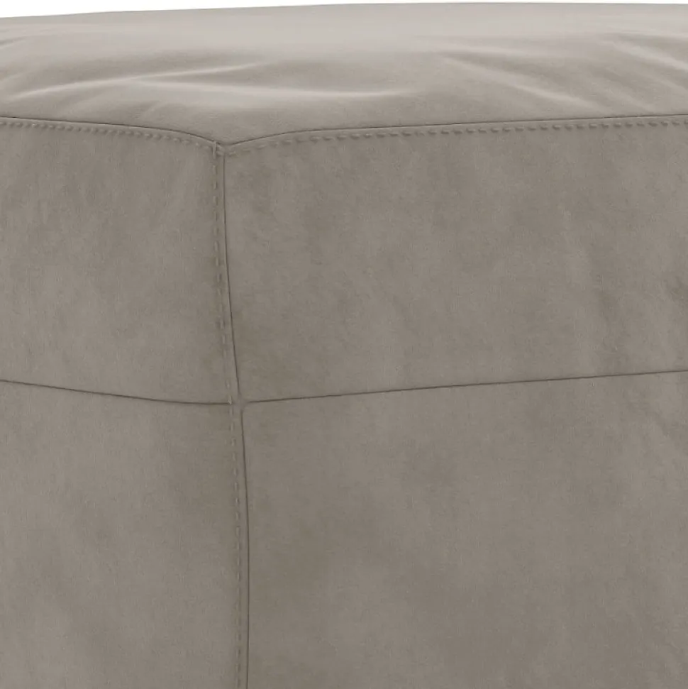 349421 vidaXL Banc Gris clair 100x35x41 cm Velours