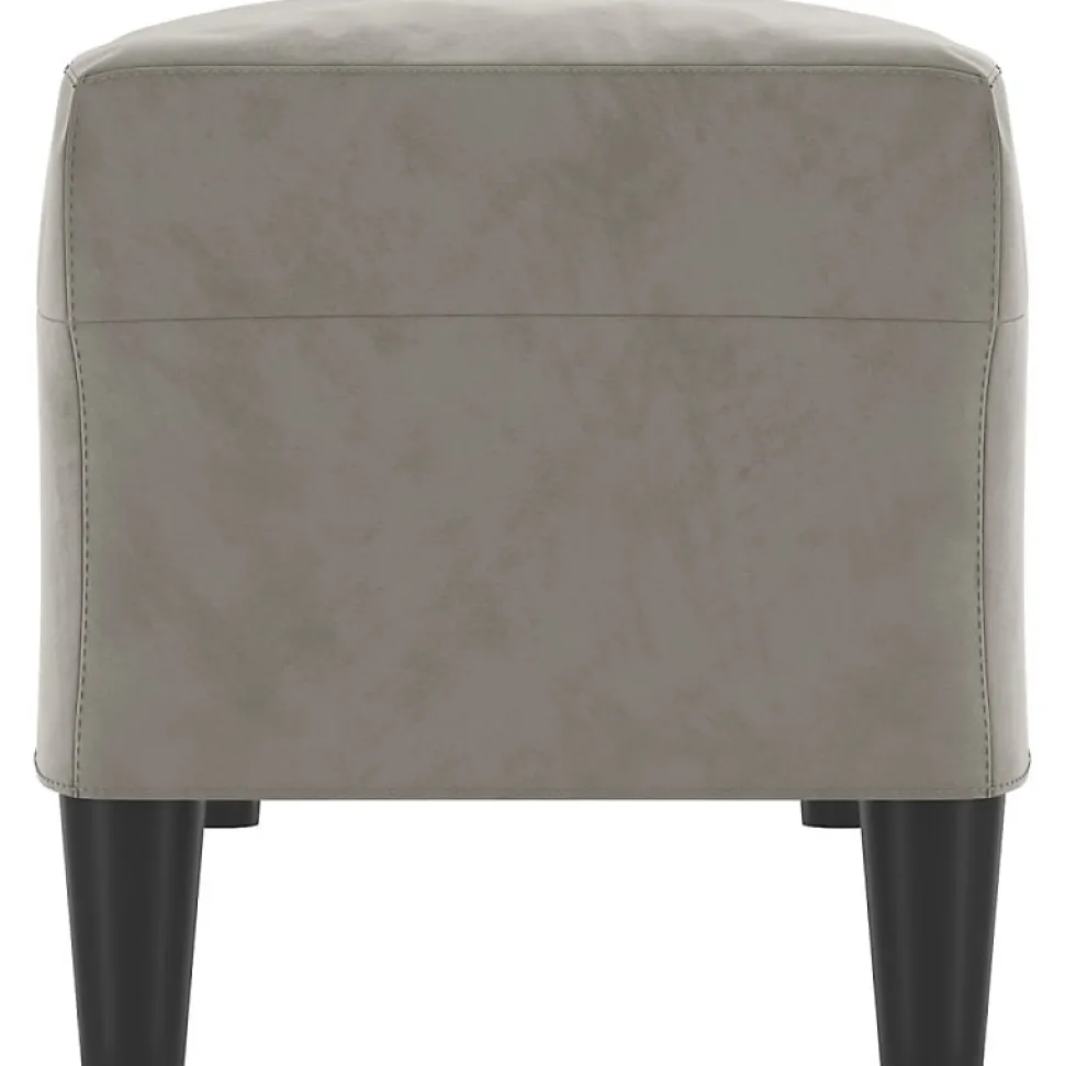 349421 vidaXL Banc Gris clair 100x35x41 cm Velours