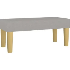 346624 vidaXL Banc Gris clair 70x30x30 cm Tissu
