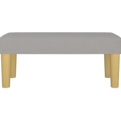 346624 vidaXL Banc Gris clair 70x30x30 cm Tissu