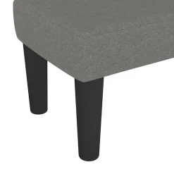 346617 vidaXL Banc Gris foncé 70x30x30 cm Tissu