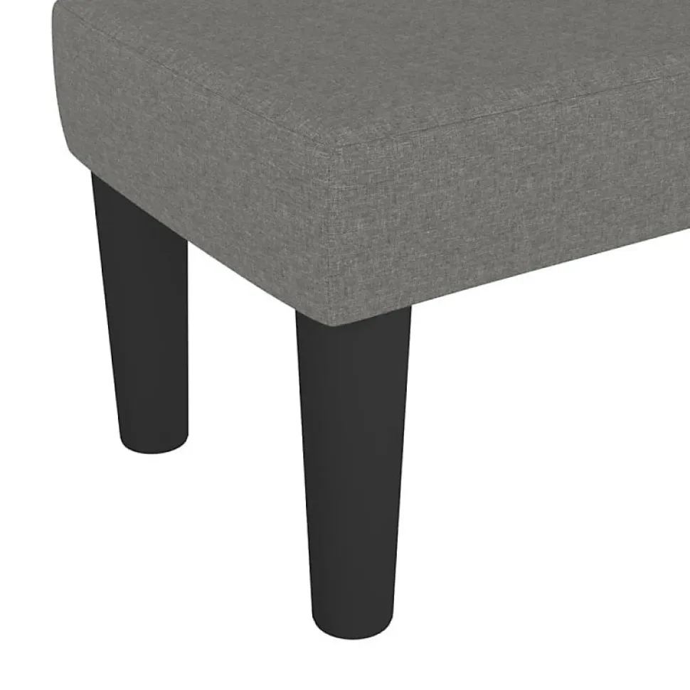 346617 vidaXL Banc Gris foncé 70x30x30 cm Tissu