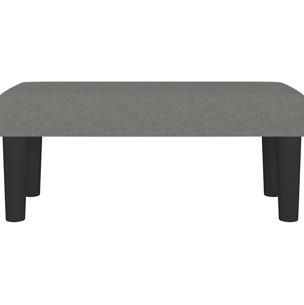 346617 vidaXL Banc Gris foncé 70x30x30 cm Tissu
