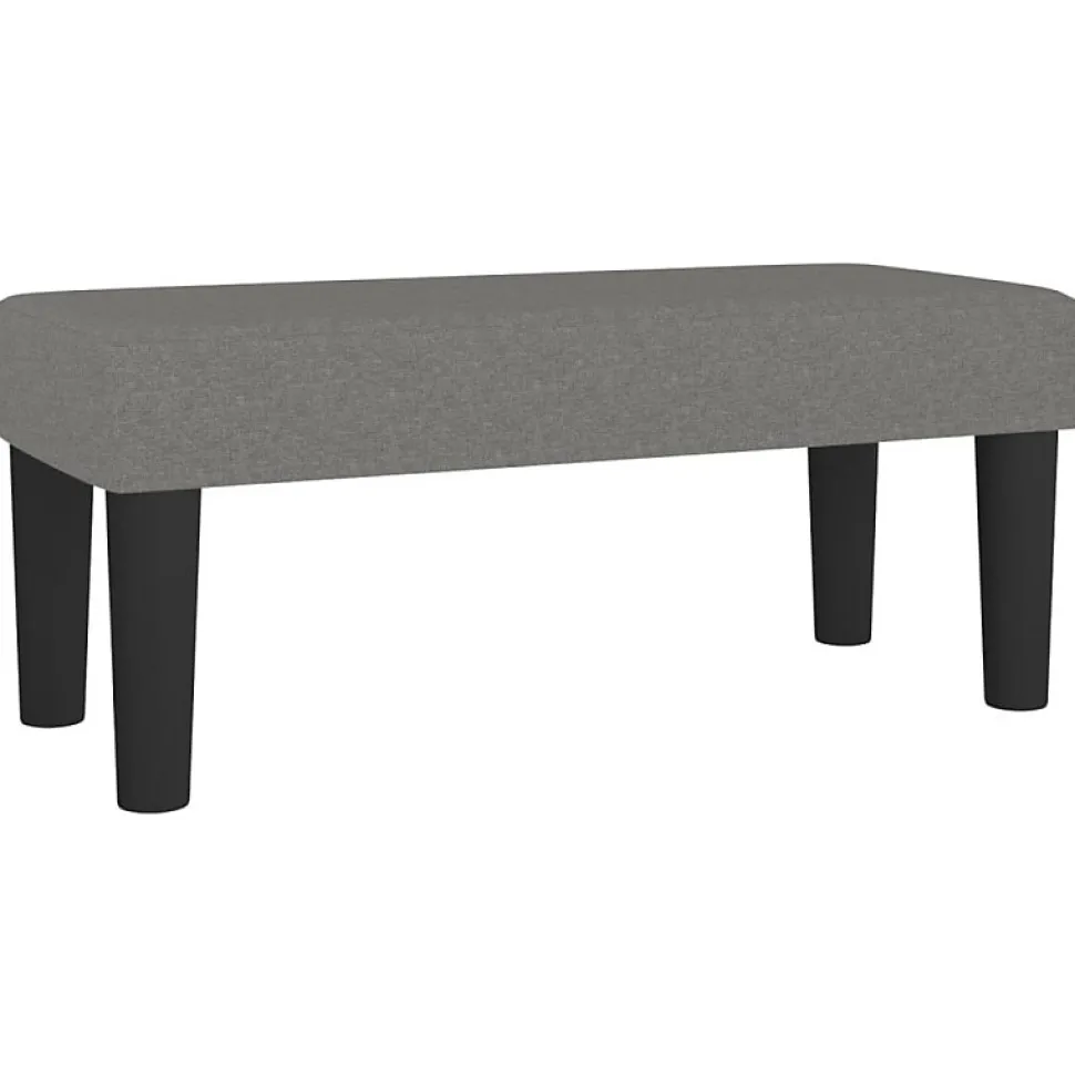 346617 vidaXL Banc Gris foncé 70x30x30 cm Tissu