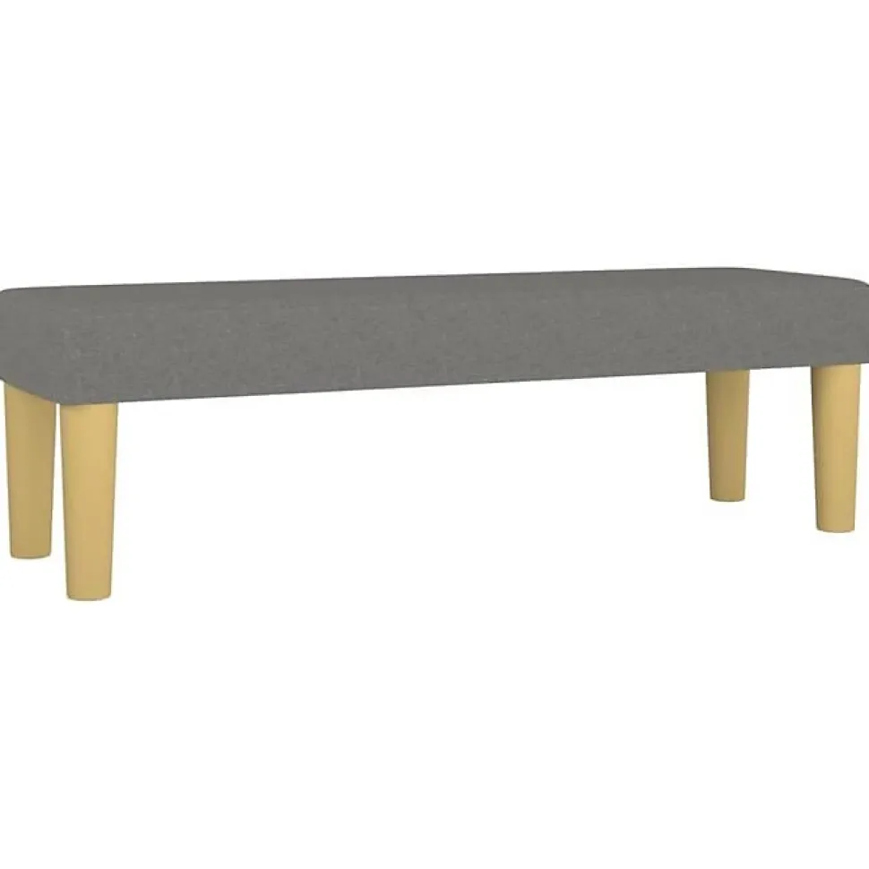 346653 vidaXL Banc Gris foncé 100x30x30 cm Tissu
