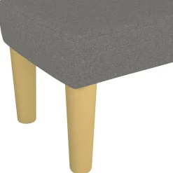 346653 vidaXL Banc Gris foncé 100x30x30 cm Tissu