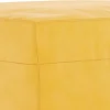 349427 vidaXL Banc Jaune 100x35x41 cm Velours