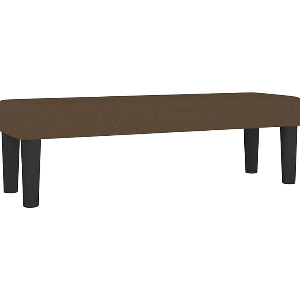 346647 vidaXL Banc Marron foncé 100x30x30 cm Tissu