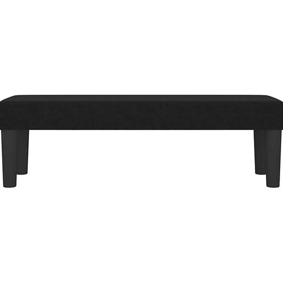 346646 vidaXL Banc Noir 100x30x30 cm Tissu