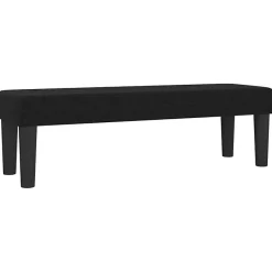346646 vidaXL Banc Noir 100x30x30 cm Tissu