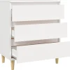 823040 vidaXL Buffet Blanc 60x35x70 cm Bois d'ingénierie