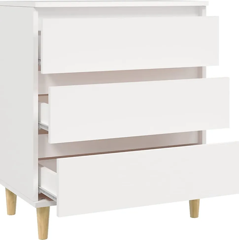 823040 vidaXL Buffet Blanc 60x35x70 cm Bois d'ingénierie