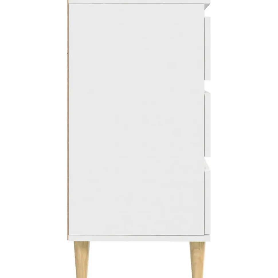 823040 vidaXL Buffet Blanc 60x35x70 cm Bois d'ingénierie