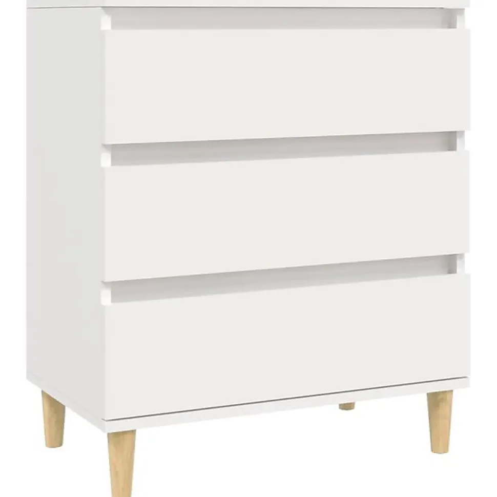 823040 vidaXL Buffet Blanc 60x35x70 cm Bois d'ingénierie