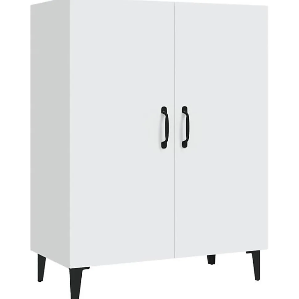 812105 vidaXL Buffet Blanc 70x34x90 cm Bois d'ingénierie
