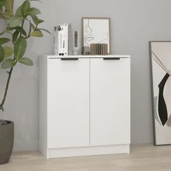 811061 vidaXL Buffet Blanc 60x30x70 cm Bois d'ingénierie
