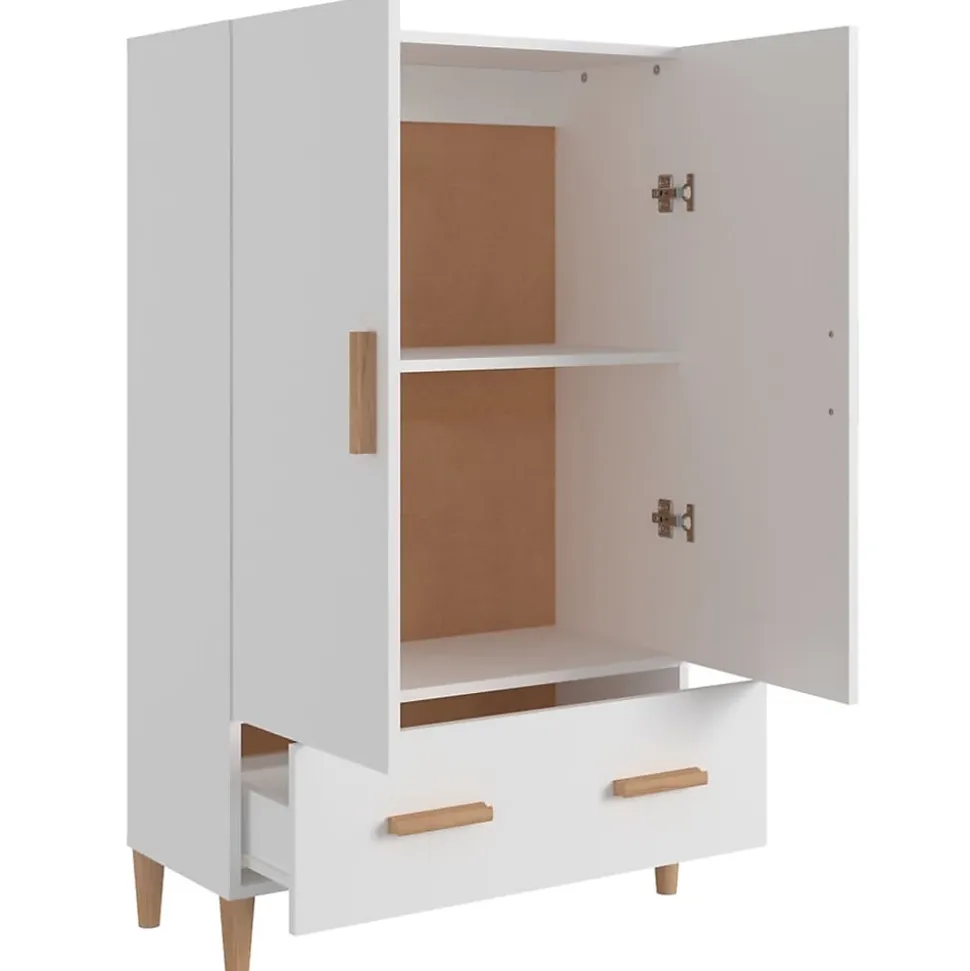 812528 vidaXL Buffet Blanc 70x31x115 cm Bois d'ingénierie