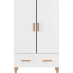 812528 vidaXL Buffet Blanc 70x31x115 cm Bois d'ingénierie