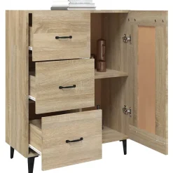 812234 vidaXL Buffet Chêne sonoma 69,5x34x90 cm Bois d'ingénierie