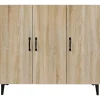 812504 vidaXL Buffet Chêne sonoma 90x34x80 cm Bois d'ingénierie