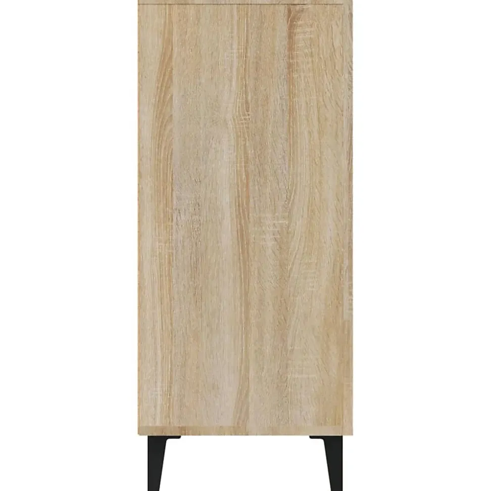 812504 vidaXL Buffet Chêne sonoma 90x34x80 cm Bois d'ingénierie