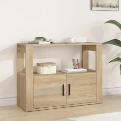 819455 vidaXL Buffet Chêne sonoma 80x30x60 cm Bois d'ingénierie