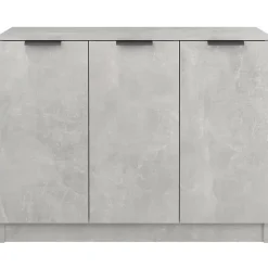 811191 vidaXL Buffet Gris béton 90,5x30x70 cm Bois d'ingénierie