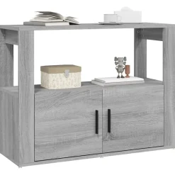 819458 vidaXL Buffet Sonoma gris 80x30x60 cm Bois d'ingénierie