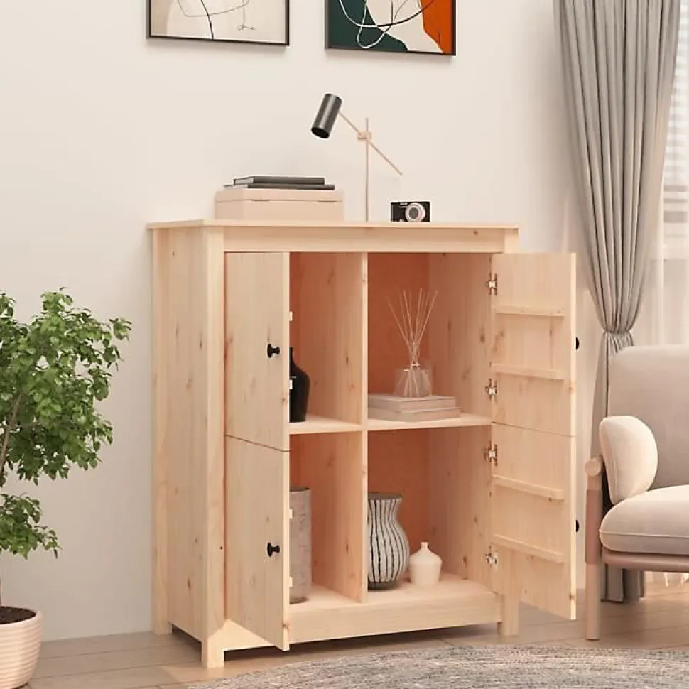 821507 vidaXL Buffet 83x41,5x100 cm Bois massif de pin