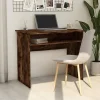 815462 vidaXL Bureau Chêne fumé 90x50x74 cm Bois d'ingénierie