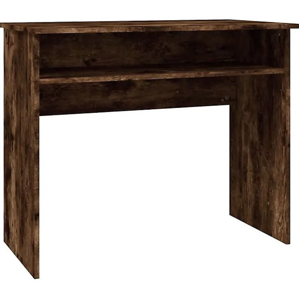 815462 vidaXL Bureau Chêne fumé 90x50x74 cm Bois d'ingénierie