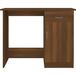 815422 vidaXL Bureau Chêne marron 100x50x76 cm Bois d'ingénierie