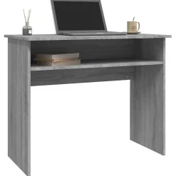 815463 vidaXL Bureau Sonoma gris 90x50x74 cm Bois d'ingénierie