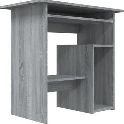 815478 vidaXL Bureau Sonoma gris 80x45x74 cm Bois d'ingénierie